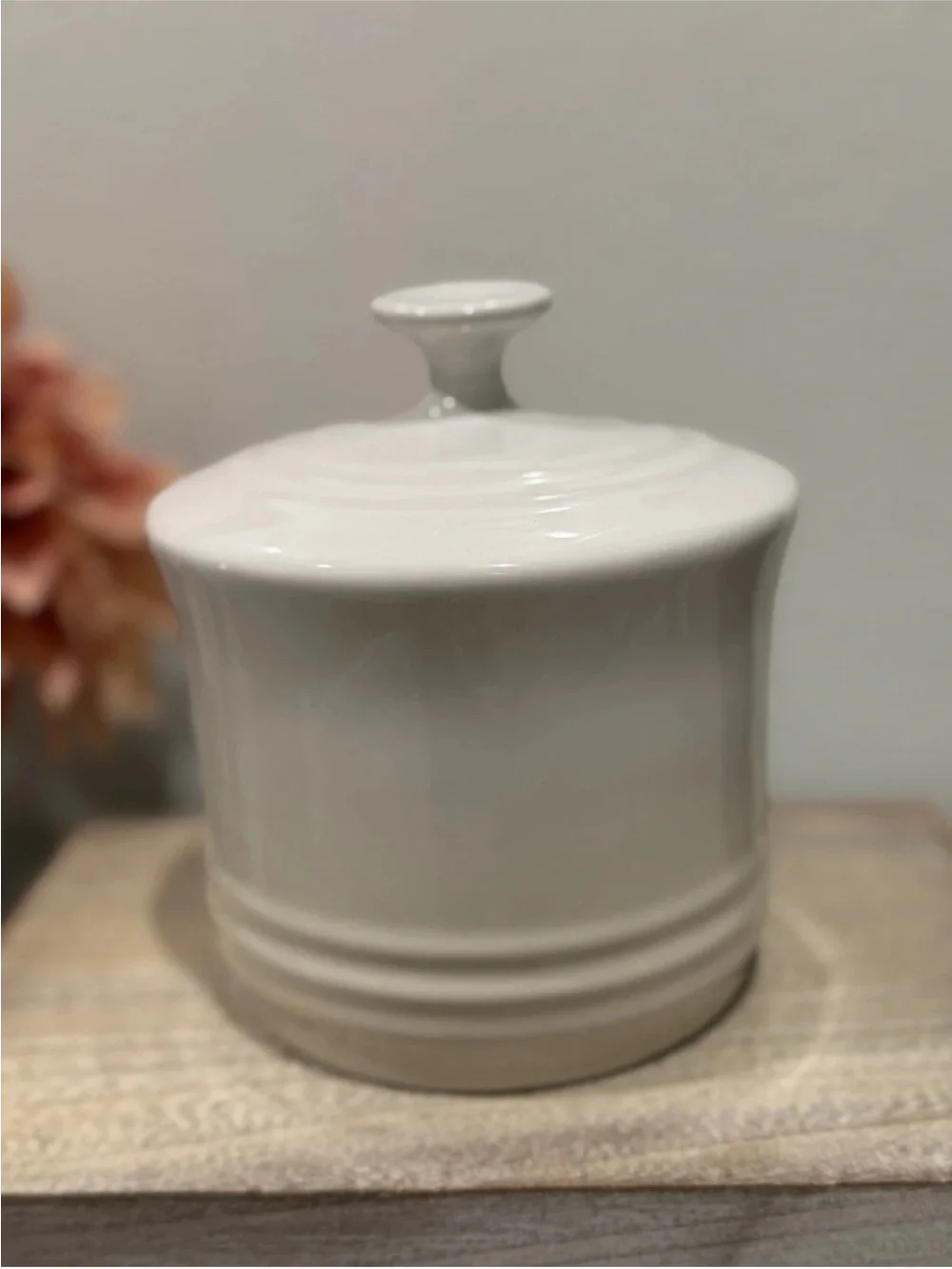 Le Creuset Salt Crock Keeper Meringue Ivory Stoneware New